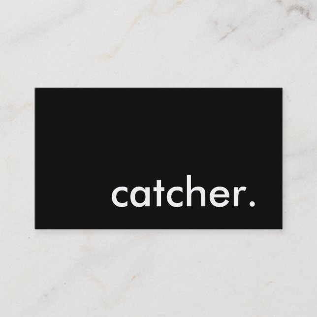 catcher. business card (Front)