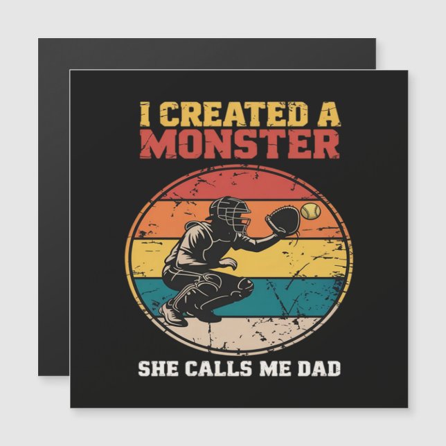 Catcher Softball Dad Father's Day (Front/Back)