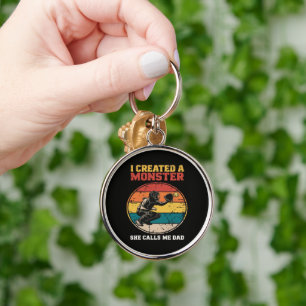 Catcher Softball Dad Father's Day Keychain