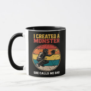 Catcher Softball Dad Father's Day Mug