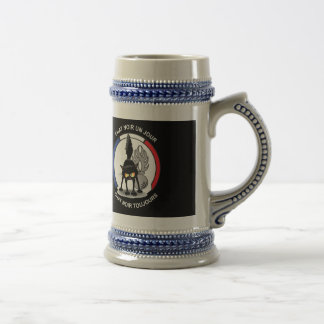 Catches with beer, the image of the black cats beer stein