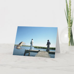 Catching A Shark Greeting Card