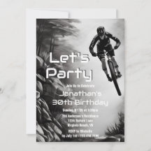 Catching Air - Mountain Bike Sketch Birthday