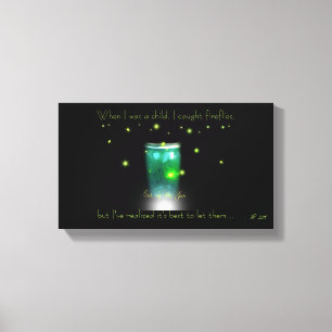Catching Fireflies Canvas Print