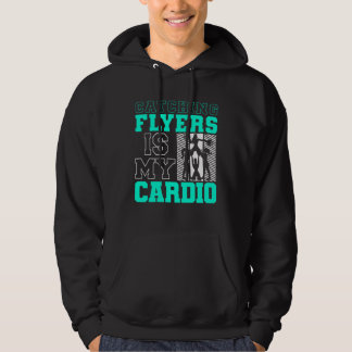 Catching Flyers Is My Cardio Cheerleading Back Spo Hoodie