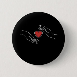 Catching Heart 2 Inch Round Button