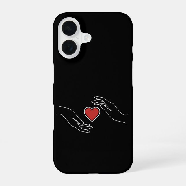 Catching Heart iPhone 16 Case (Back)