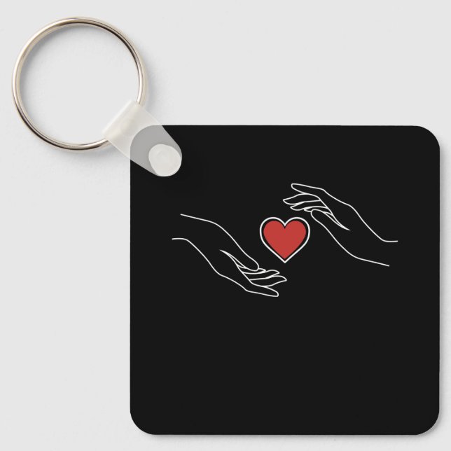 Catching Heart Keychain (Front)