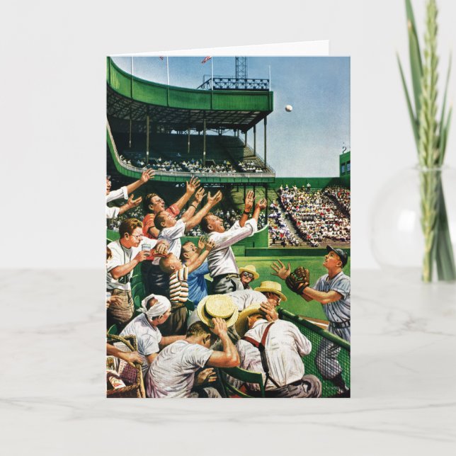 Catching Home Run Ball Card (Front)