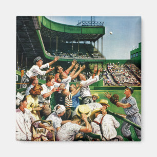 Catching Home Run Ball Magnet