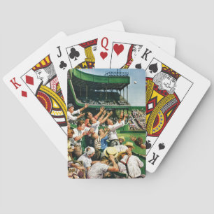 Catching Home Run Ball Playing Cards