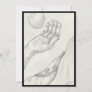 Catching or tossing? - flat invitation