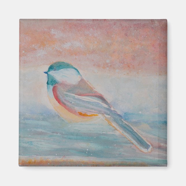 Catching Snowflakes Magnet (Front)