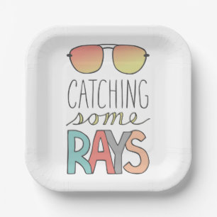 Catching Some Rays Paper Plate
