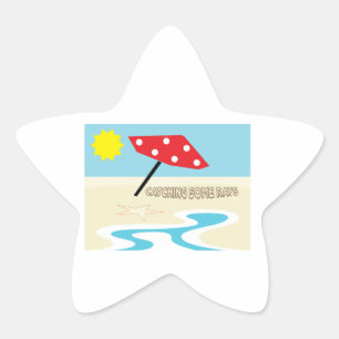 Catching Some Rays Star Sticker