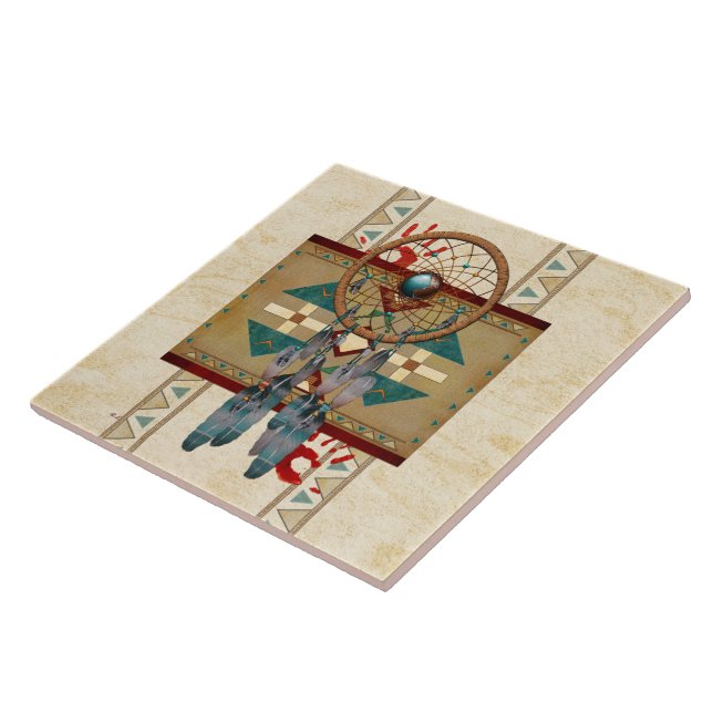 Catching Spirit Native American Tile (Side)
