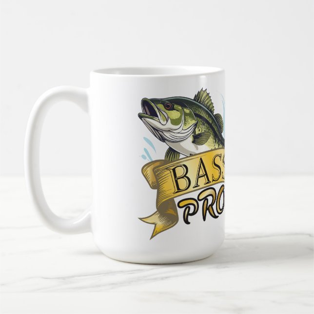 Catching That Trophy "Bass Pro" custom Coffee Mug (Left)
