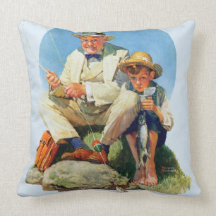 Catching the Big One Throw Pillow