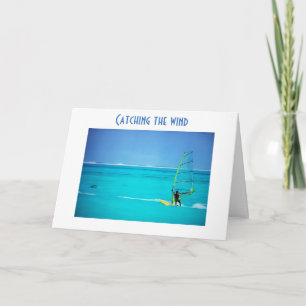 "CATCHING THE WIND" BIRTHDAY WISHES CARD
