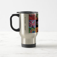 Catchy 15 oz Stainless Steel Virus Travel Mug !
