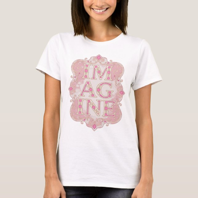 Catchy Gold IM AGINE Custom Design T-Shirt (Front)