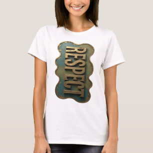 Catchy Gold RESPECT Modern Design T-Shirt