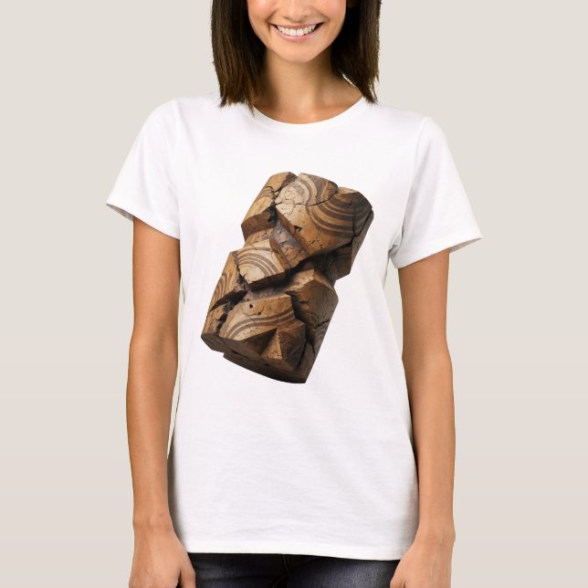 Catchy Grey ABSTRACT ART Statement Design T-Shirt (Front)