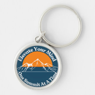 Catchy Mountain themed Hiking Keychain