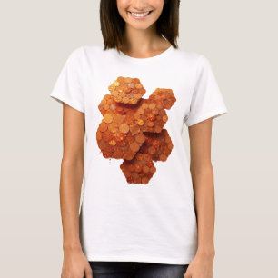 Catchy Orange ABSTRACT ART Artistic Motif T-Shirt