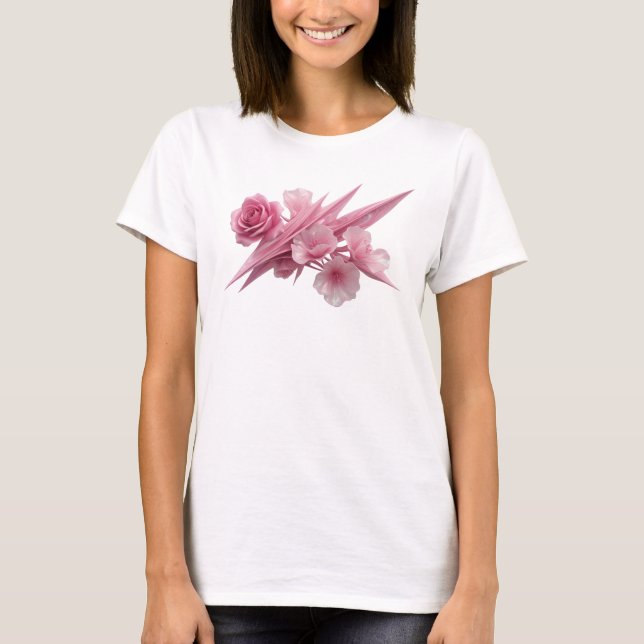 Catchy Pink ABSTRACT ART Art Print T-Shirt (Front)