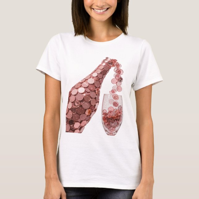 Catchy Silver ABSTRACT ART Modern Design T-Shirt (Front)