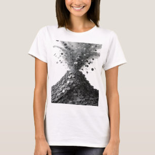 Catchy Silver ABSTRACT ART Modern Design v2 T-Shirt