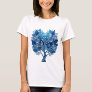 Catchy Silver BLUE ICE TREE Slogan Tee