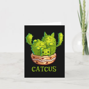 Catcus Cute Cat And Cactus Mexican Cactus Cinco De Card