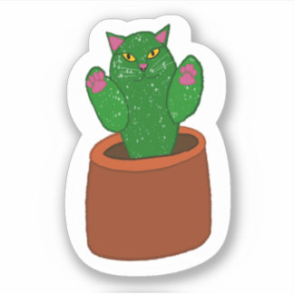 Catcus Cutout Sticker