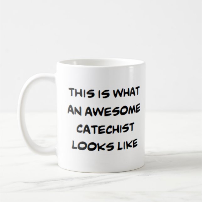 catechist, awesome coffee mug (Left)