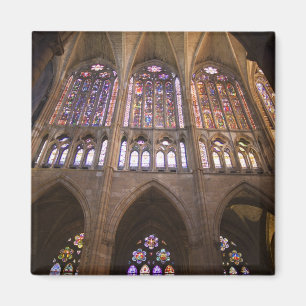 Catedral de Leon, interior stained glass windows 2 Magnet