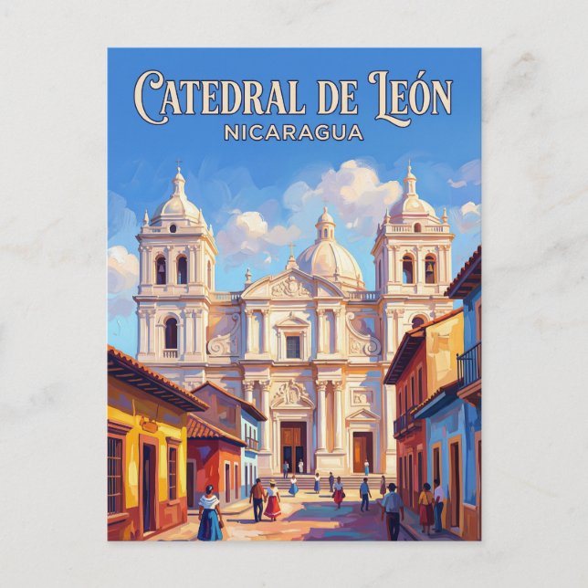 Catedral de León Nicaragua Postcard (Front)