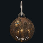 Categorías Etiquetas Información adicional Comisi Pet Tag<br><div class="desc">Give your Husky a bold, mechanical twist with this custom round Steampunk ID tag. Featuring a detailed 3D brass and copper illustration of a fully metallic Husky, this tag combines eye-catching design with everyday function. The back is customizable with your contact info to help bring your pup home if lost....</div>