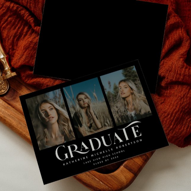 Catégorie 2025 | 3 Faire-part de diplôme photo (Créateur téléchargé)
