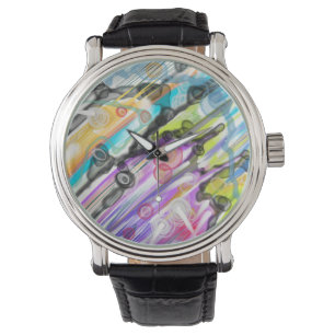 CATEGORY FIVES SWIRLING ABSTRACT ART DESIGN WATCH