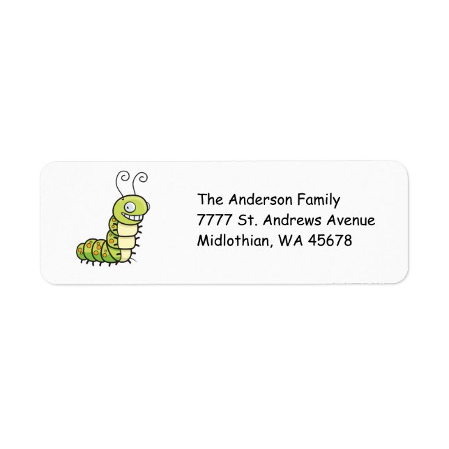 Catepillar Return Address Label (Front)