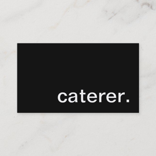 Caterer Business Card (Front)