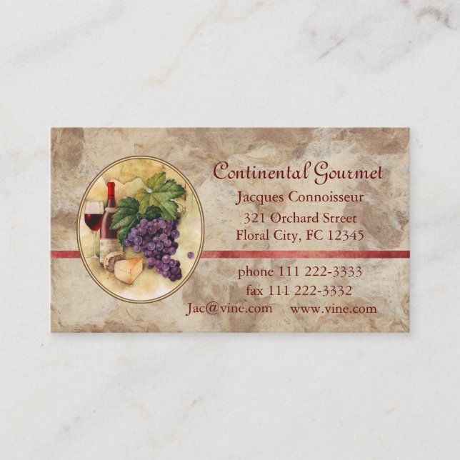 Catering Business Card (Front)
