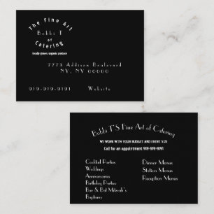 Catering Business Card