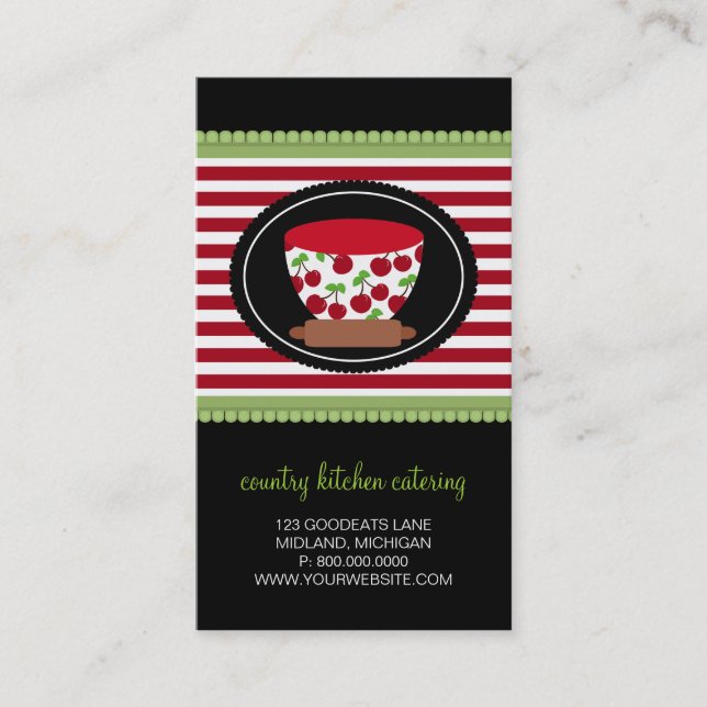 Catering Business Cards (Front)