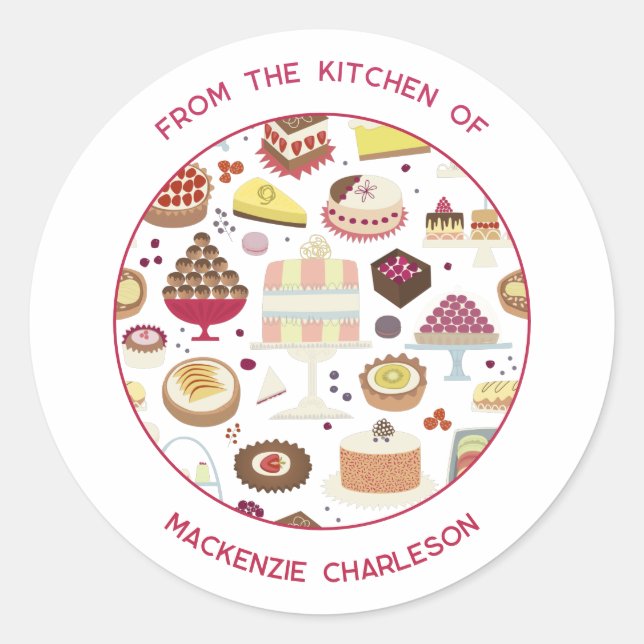 Catering Business Classic Round Sticker (Front)
