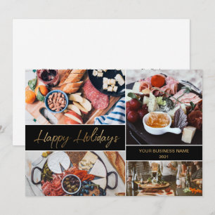 Catering business Photo Collage Happy Holidays Holiday Card