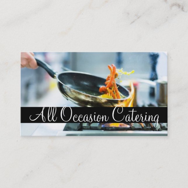 Catering Chef Wedding Planner Food Restaurant Business Card (Front)