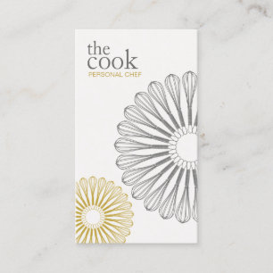 Catering Chef Whisk, Culinary Business Card